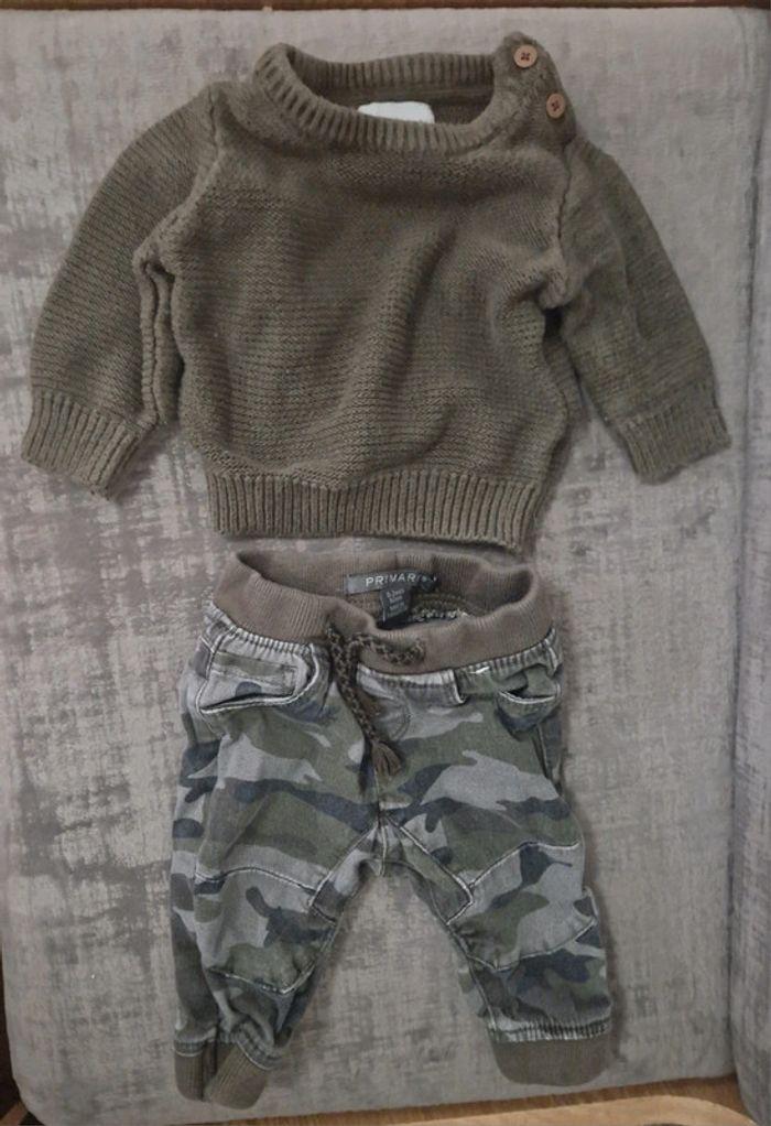 Magnifique ensemble "mini militaire" original pantalon confortable - photo numéro 1