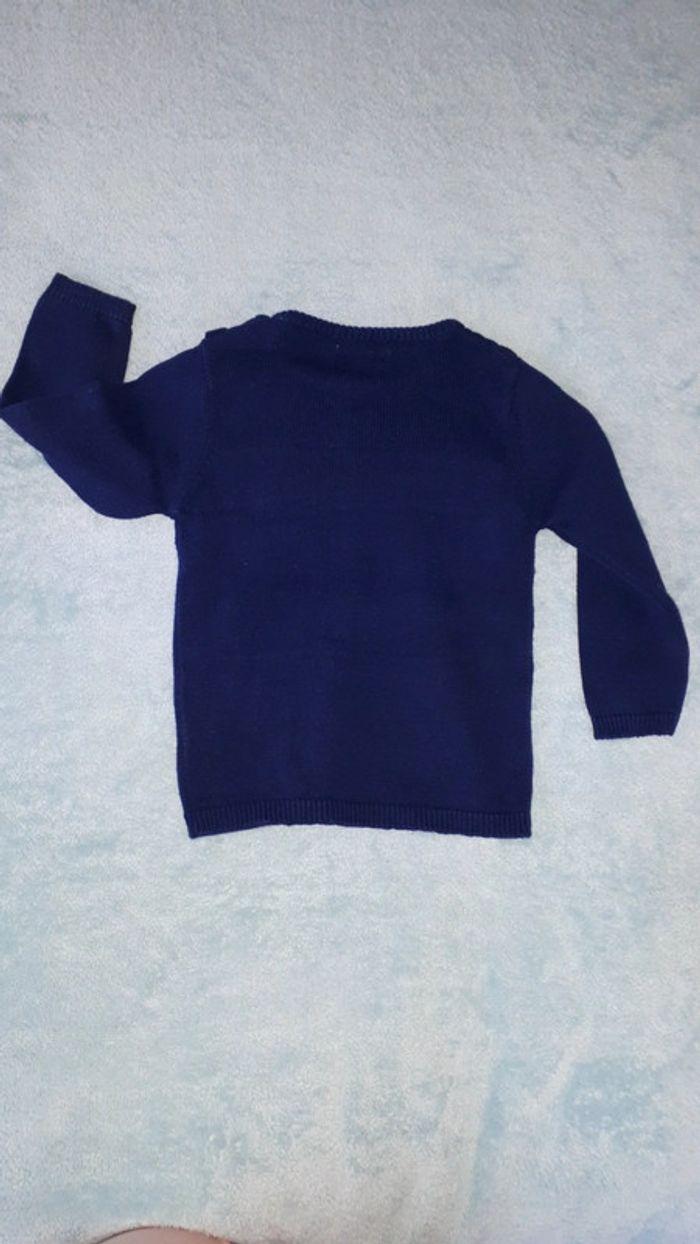 Pull bleu marine Mes Petits Cailloux 2 ans - photo numéro 5