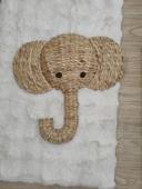 Elephant murale rotin