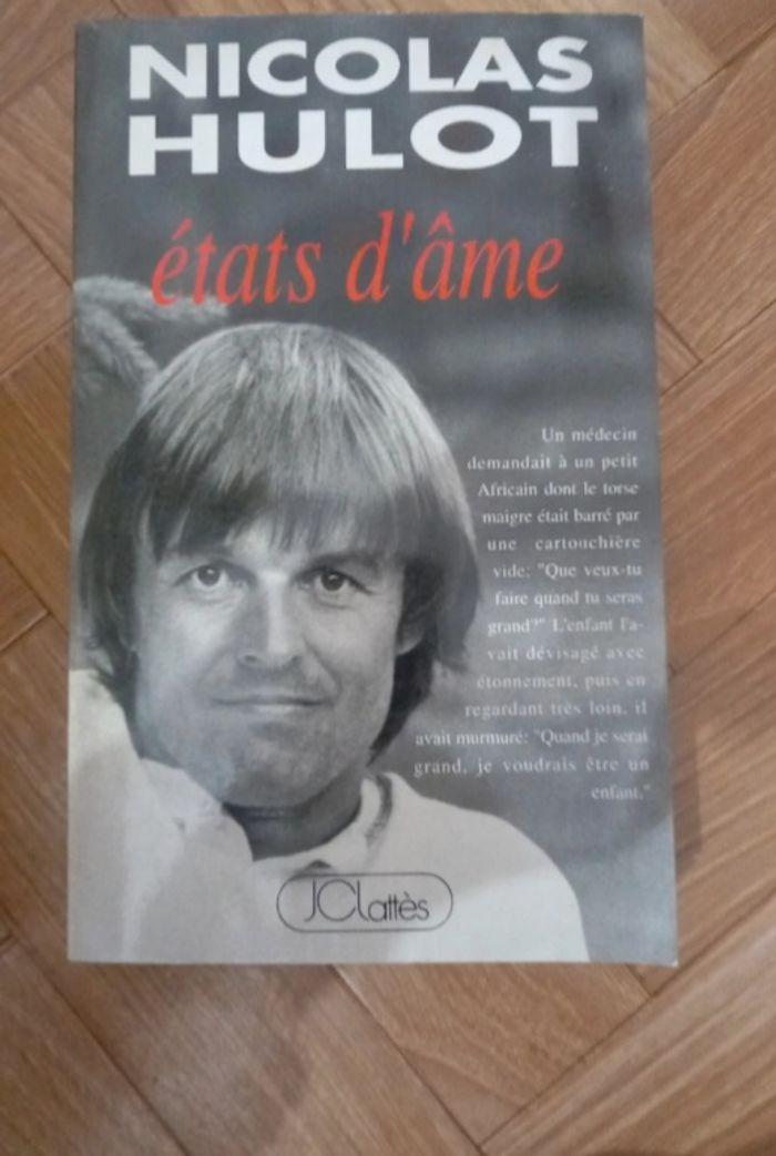 Livre de Nicolas hulot : états d'âme - photo numéro 1