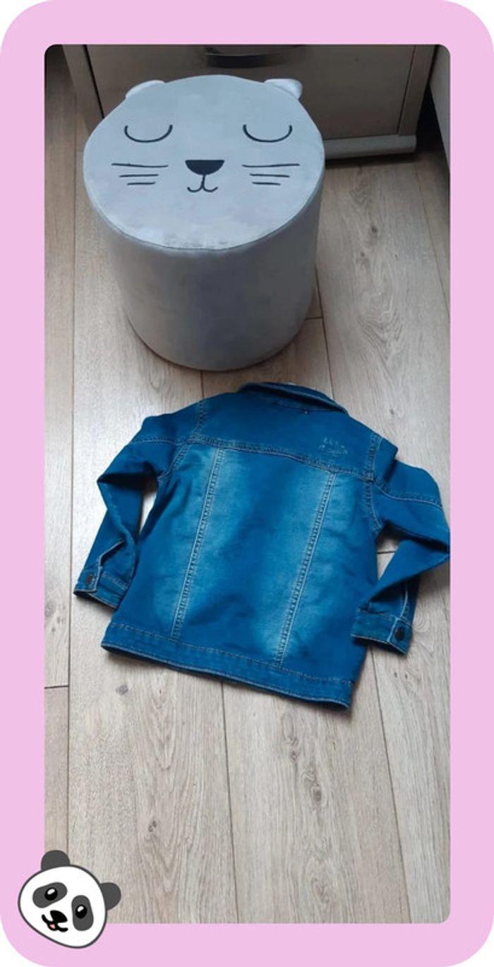 Veste en jeans lulu castagnette bleue 36m neuve avec étiquette - photo numéro 3