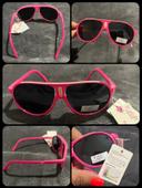 Lunette de soleil enfant fille rose fluo neuve et étiqueté