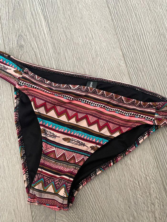 Slip tanga culotte de maillot de bain multicolore neuf undiz taille S - photo numéro 2