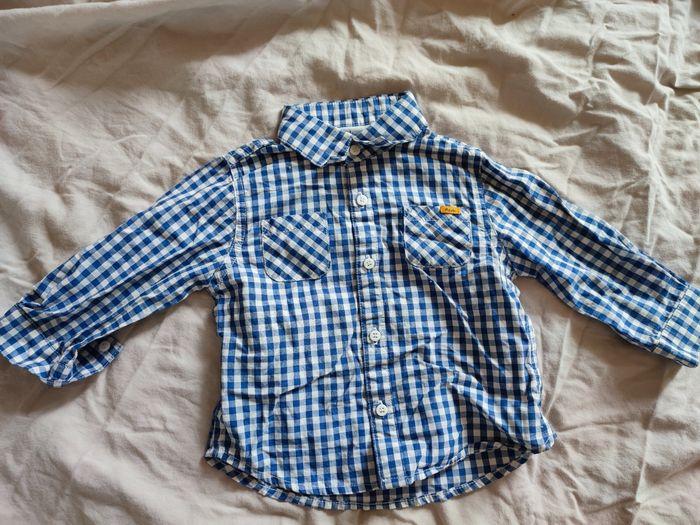 Chemise legere carreaux vichy bébé 9 mois - photo numéro 1