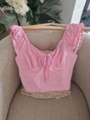 Crop top primark rose