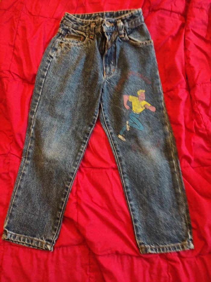 Pantalon Jean Malabar Taille 6 ans Vintage - photo numéro 1