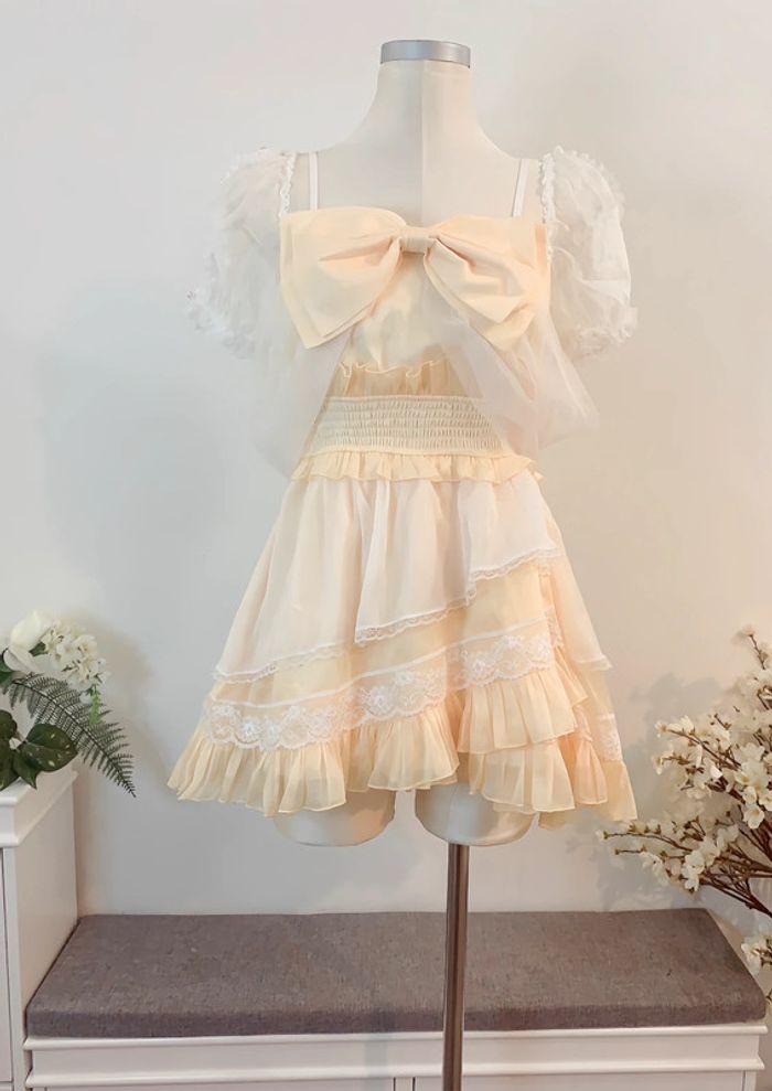 Dress Robe Yellow Rose Cute Kawaii Princess Barbie Cosplay Lolita - photo numéro 4