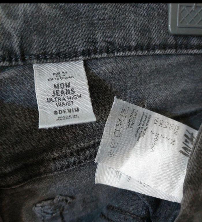 Jeans taille haute  noir - photo numéro 2