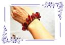 Bracelet de breloques rouge carmin