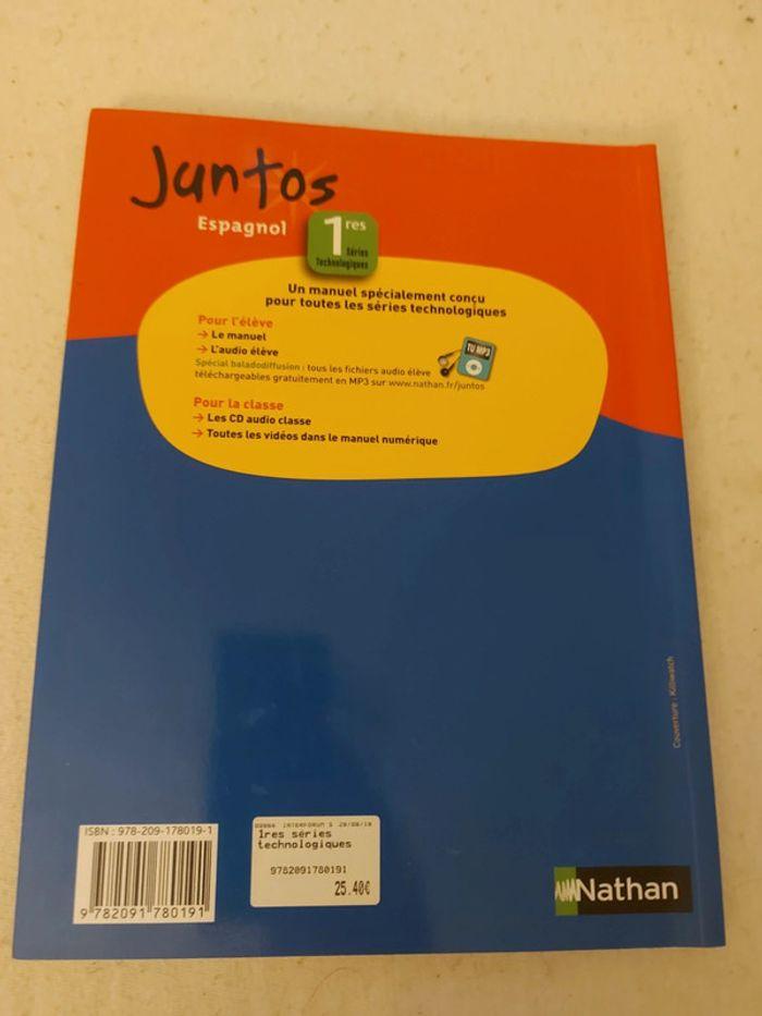 Livre scolaire juntos espagnol 1ere technologique - photo numéro 2