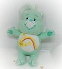 Small Care bears 2001 tcfc Bisounours mini petit peluche Teddy ours vert green rainbow étoile Stars