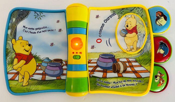 9-36 mois Vtech Disney Winnie l’Ourson mon livre des découvertes la chasse au miel livre parlant interactif lumineux boutons cache-cache motricité fine 2 chansons 8 mélodies lot SOP77 - photo numéro 3