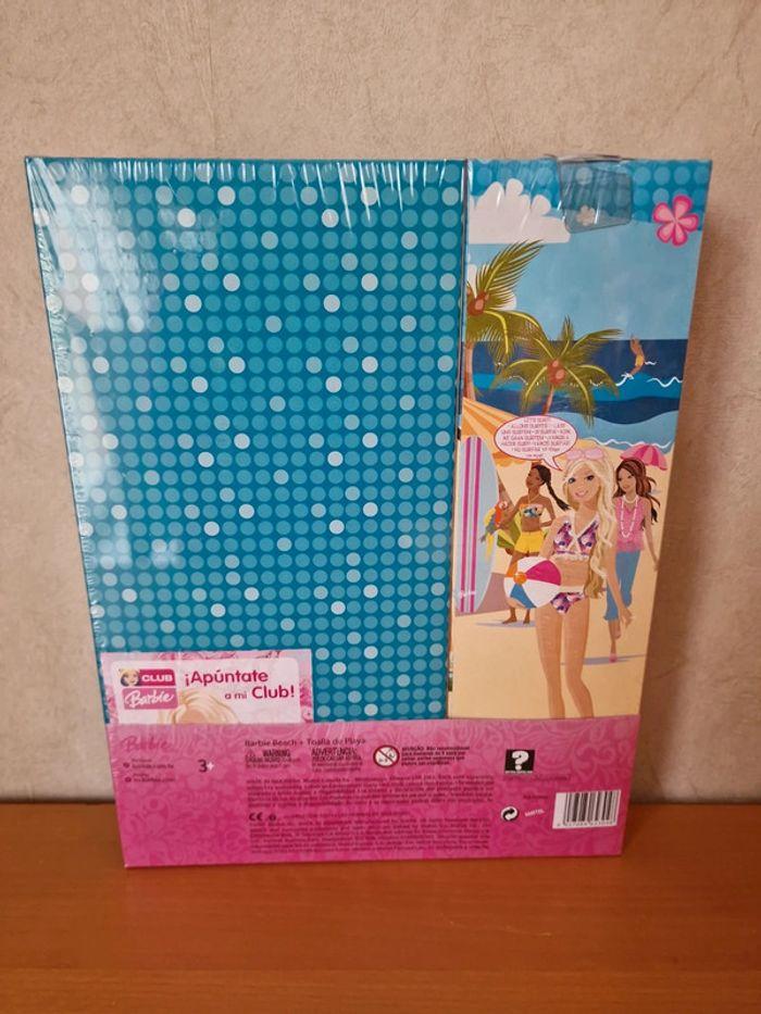 Barbie tropical beach + serviette Mattel neuve avec étiquette - photo numéro 3