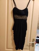 robe noir morgan avec strass