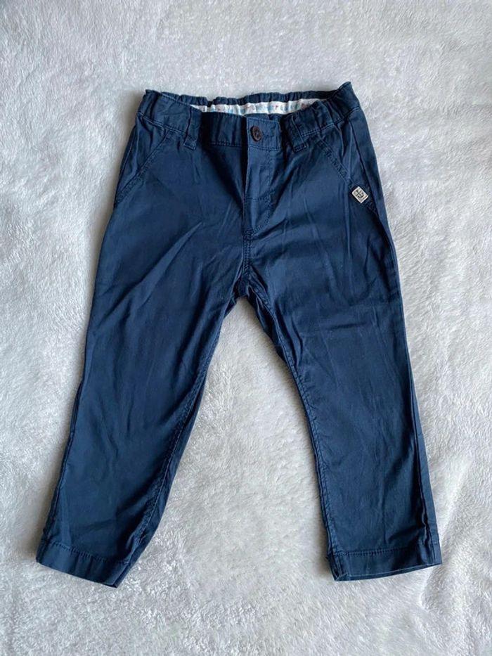 Pantalon léger chino 98% coton - 12-18 mois 💙 - photo numéro 1