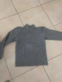 Pull polaire gris