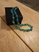 Collier turquoise perles bleues