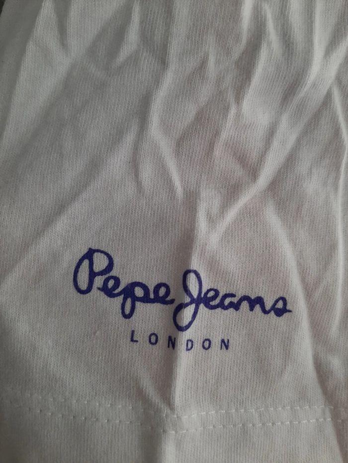 t-shirt Pepe Jeans blanc taille S - photo numéro 3