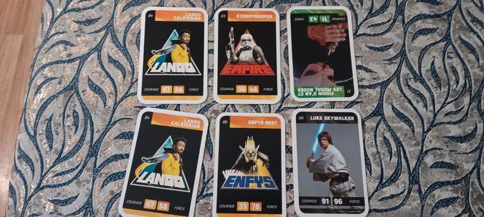 6 Cartes figurines de star wars - photo numéro 1