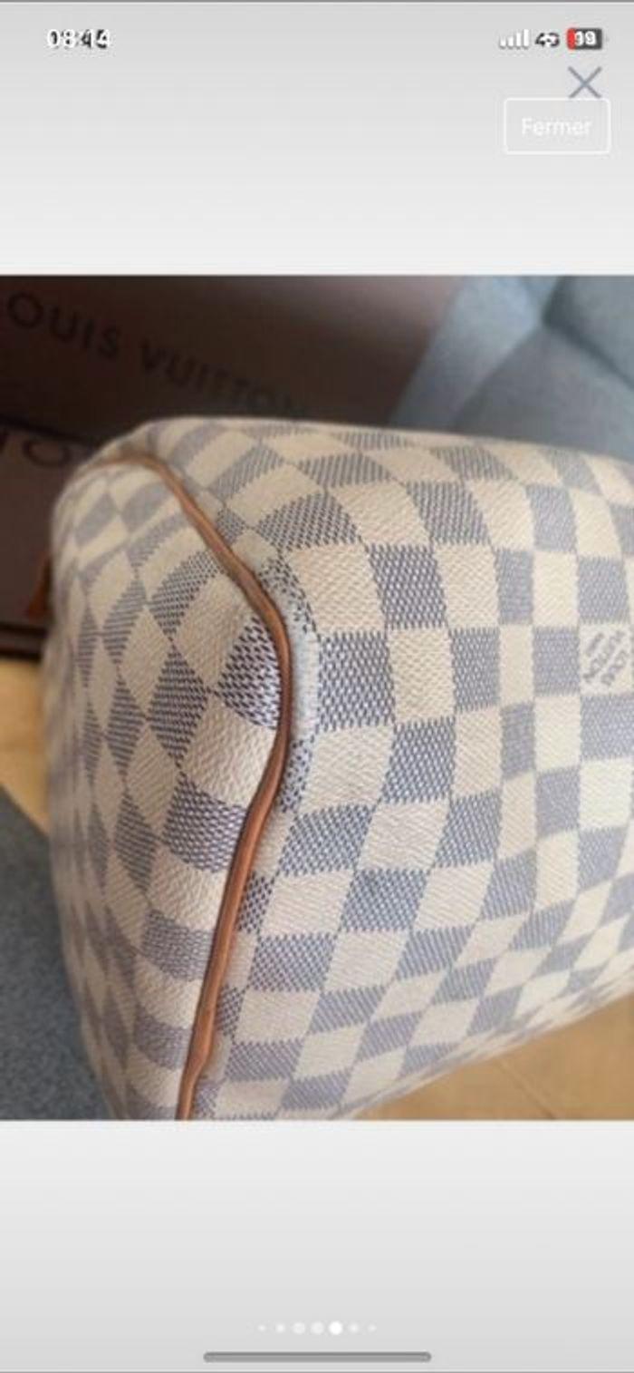 Speedy 35 louis Vuitton damier azur - photo numéro 7