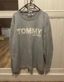 Pull gris pour homme, taille L, très bon état, Tommy Jeans