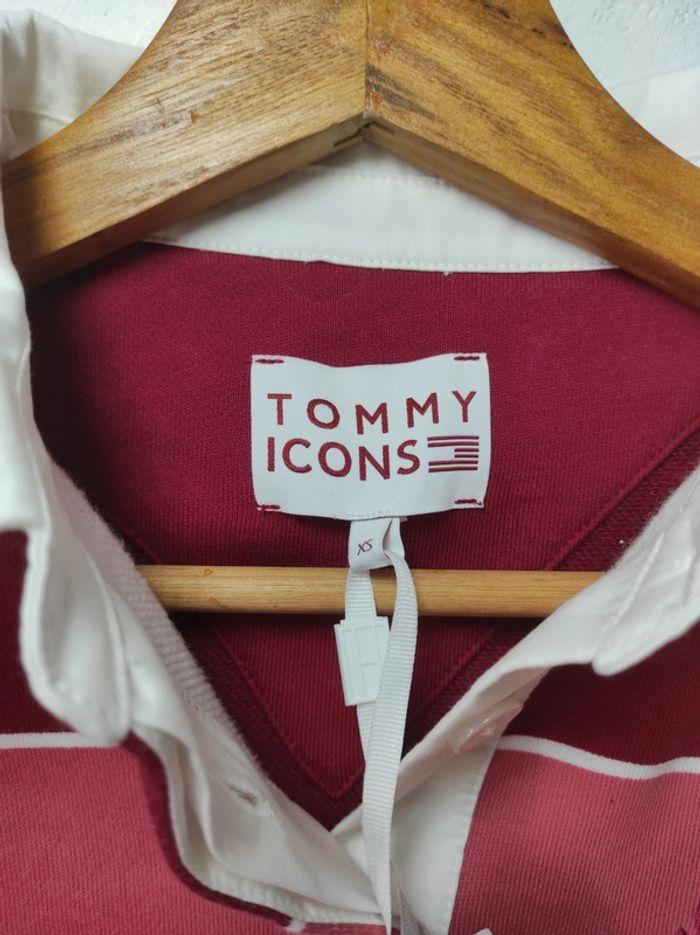 Polo tommy Hilfiger femme pourpre bordeaux taille XS super coupe neuf avec étiquette - photo numéro 6