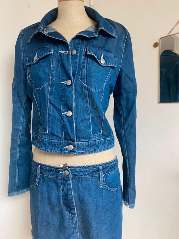 Robe vintage Jean Paul Gaultier en jeans bleu - photo numéro 4