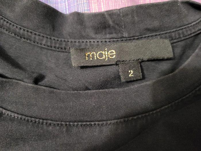 t-shirt Maje noir taille 2 - photo numéro 3