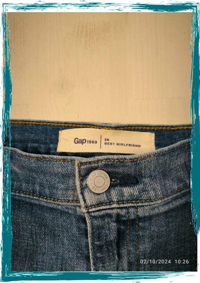 Jeans  vintage slim  bleu  look destroy gap taille 40 (30,) - photo numéro 2