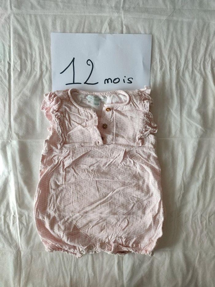 Combinaison d'été bébé fille 12 mois - photo numéro 1