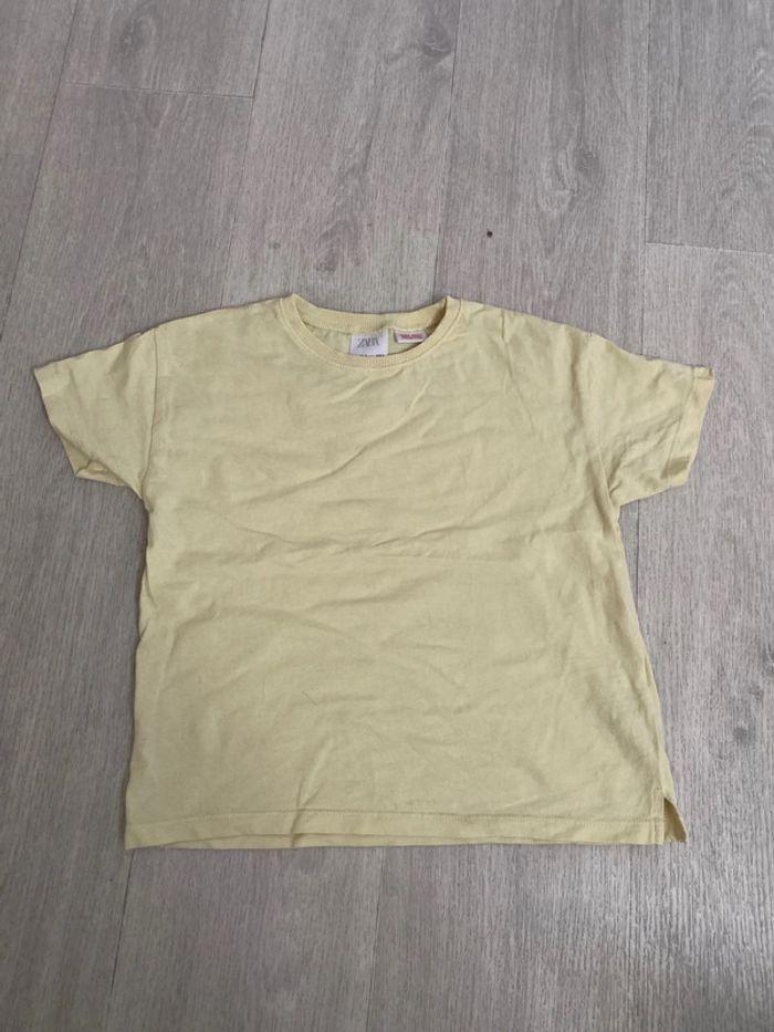 Tee shirt mango jaune pale 104 cm - photo numéro 1