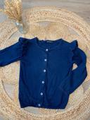 Cardigan / gilet à volants bleu marine In extenso taille 6 ans