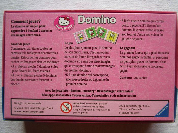 Jeu domino Hello Kitty - photo numéro 2