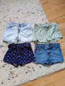 Lot shorts fille 4A