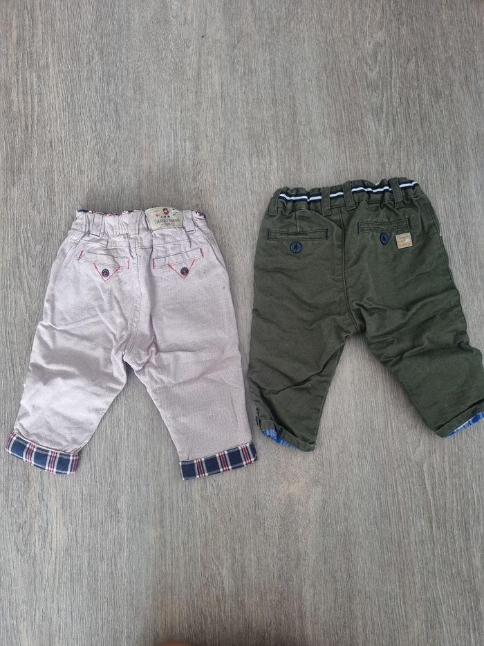 Lot de 2 pantalons sergent major taille 6 mois - photo numéro 2