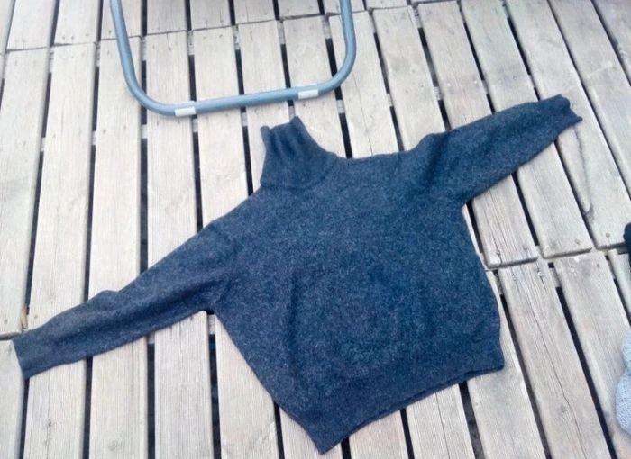 Pull doux gris