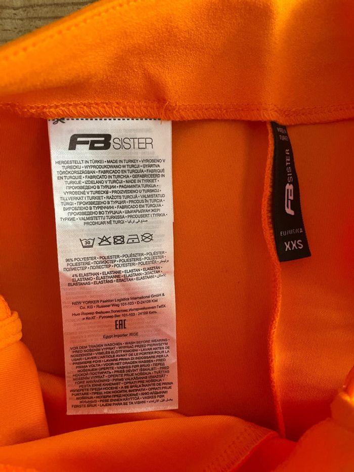 Pantalon orange FB Sister taille XXS - photo numéro 4