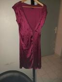 Robe satin violette t 1 s