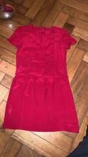 Robe soie comptoir des cotonniers T38  Rouge