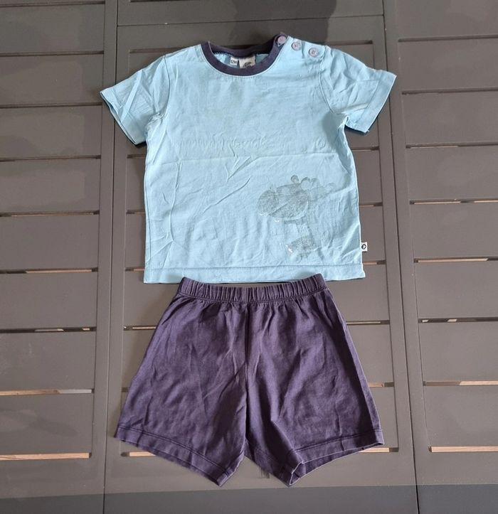 Pyjamas été 12 mois shorts et t-shirt - photo numéro 1