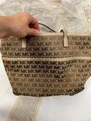 Sac en toile avec motif luxueux Michael Kors doré marron