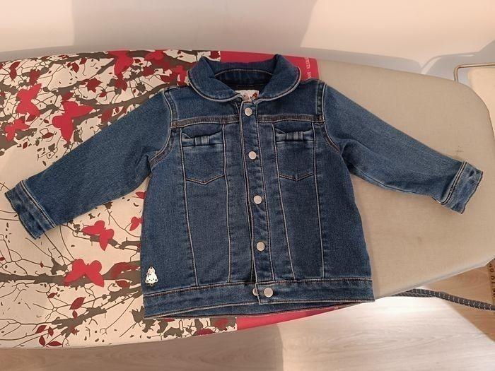 Veste jean denim 12 mois fille TApe à l'œil - photo numéro 1