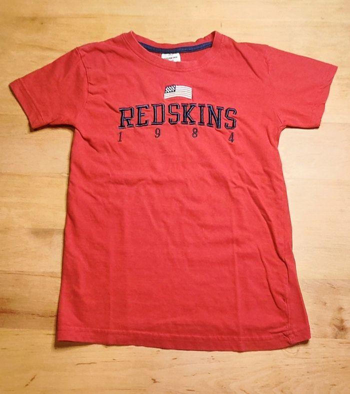 T-shirt enfant Redskins rouge 8 ans - photo numéro 1