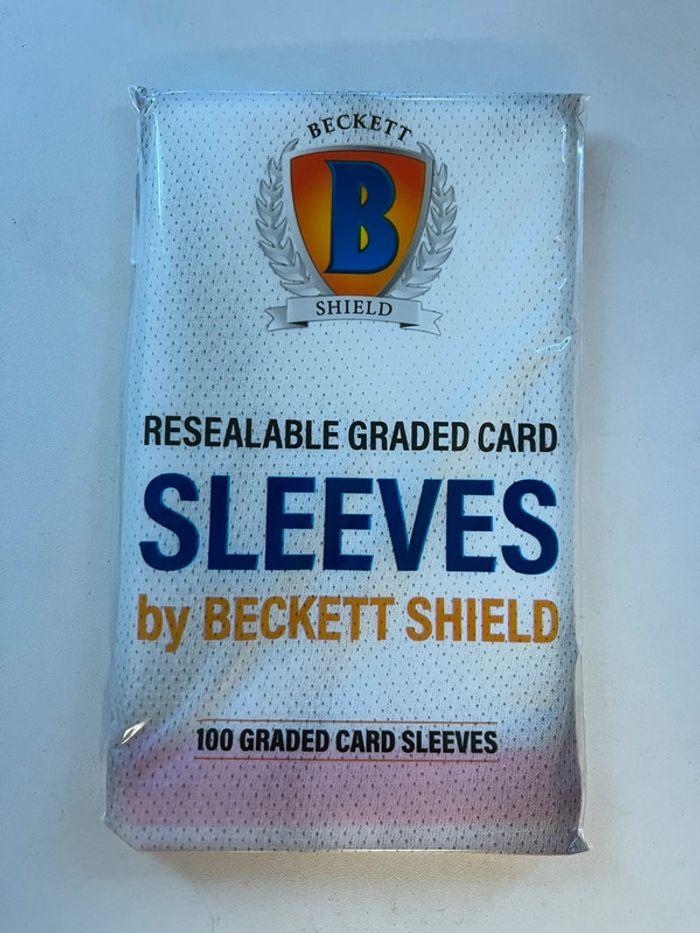 1 packs of 100 sleeves resealable for graded cards - photo numéro 1