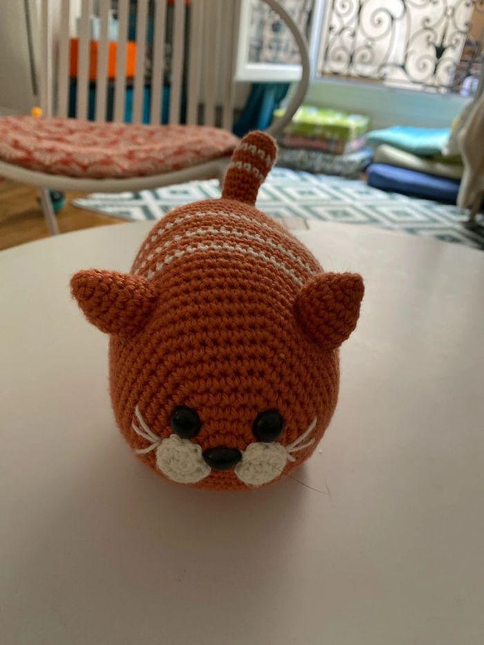 Peluche chat en crochet - photo numéro 1