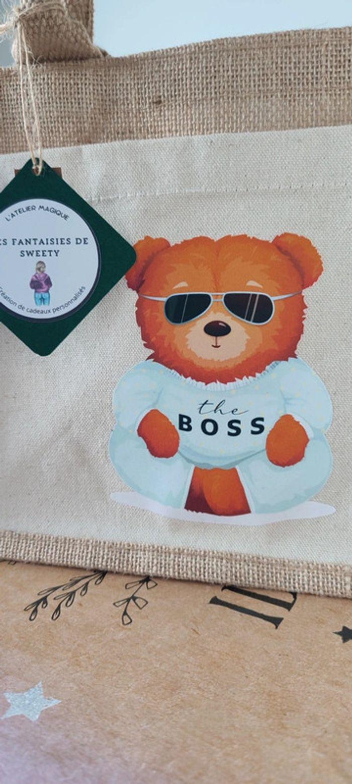 Sac toile de jute neuf Teddy Boss - photo numéro 3