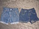 Lot 2 shorts en jeans