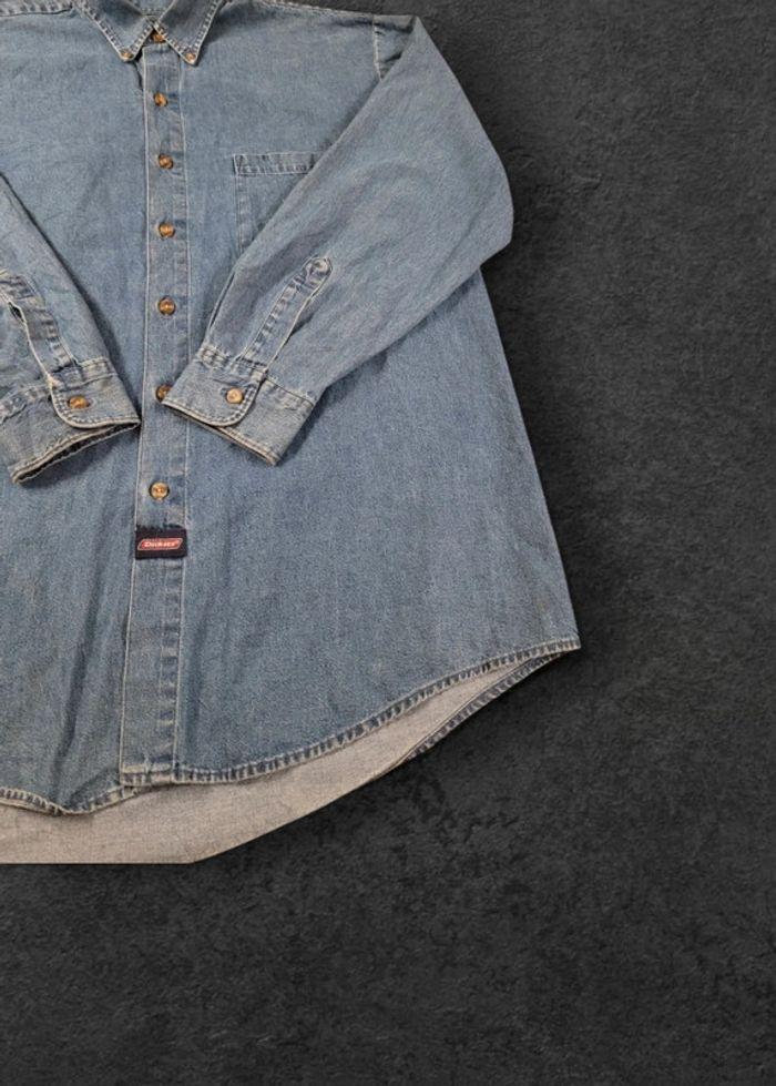 Chemise Jeans Dickies Taille XL Logo Brodé Denim - photo numéro 5