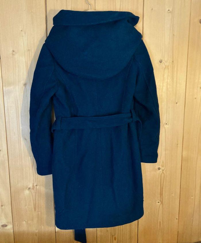 Manteau laine tres grande capuche - photo numéro 3