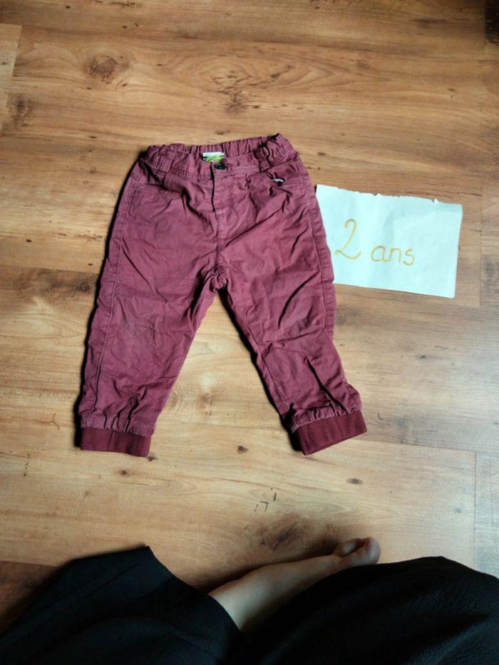 Pantalon bordeaux - photo numéro 1